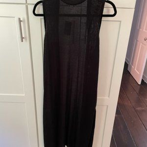 JJill Long Linen Vest